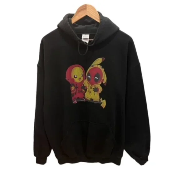 Cartoon Pikachu Deadpool Hoodie Deals Deadpool Deadpool Pikachu